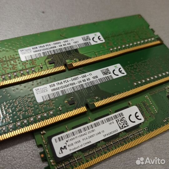 Оперативная память DDR4 8гб, 32гб dimm