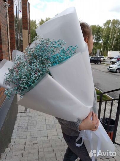 Букет гигант из гипсофилы, цветы