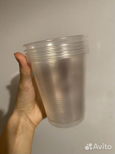 Одноразовая посуда ложки 200мл 300мл