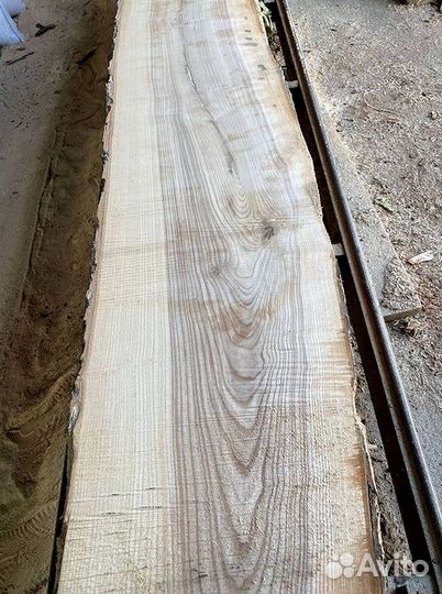 Ясень доска необрезная