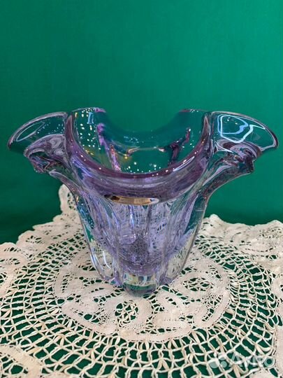 Ваза-конфетница в технике бульгазе