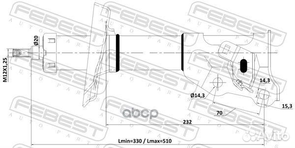 Амортизатор / honda civic 4D FD1 JP / амортиз