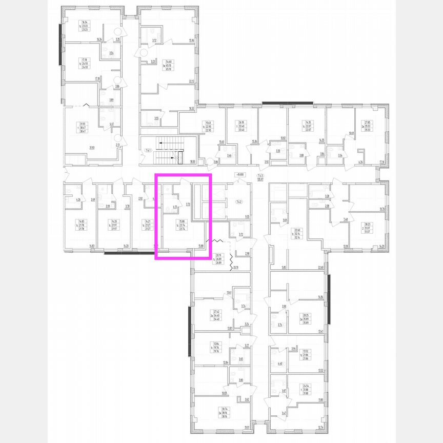 Апартаменты-студия, 23,7 м², 7/13 эт.