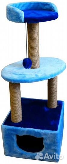 81161 комплекс Куб с полкой и лежанкой мех однотон