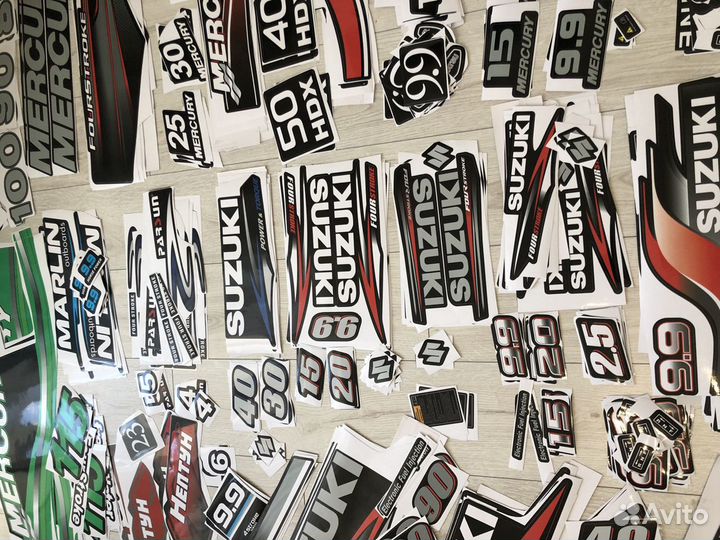 Наклейки для лодочного мотора В наличии