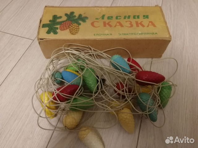 Гирлянда СССР шишки