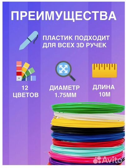 Пластик для ручки 3D Cactus