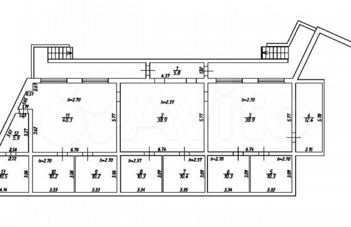 Арендный бизнес Окупаемость 6 лет. Офис, 208 м²