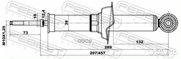 Амортизатор зад прав/лев 04658544R Febest