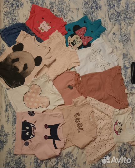 Детская одежда для девочек 74 80 zara hm