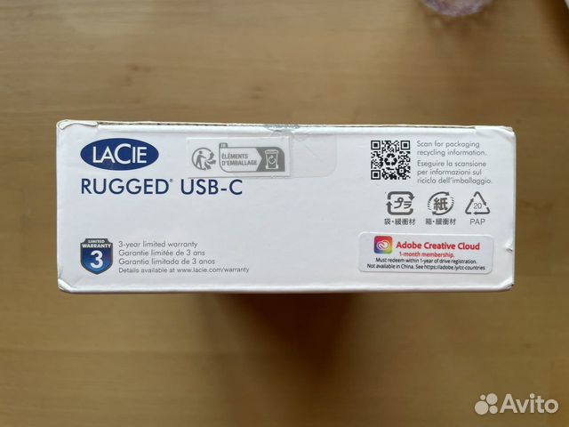 Lacie Rugged USB-C 2tb объявление продам