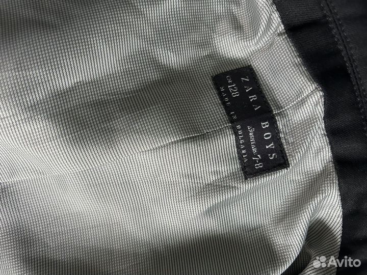 Пиджак zara черный школьный