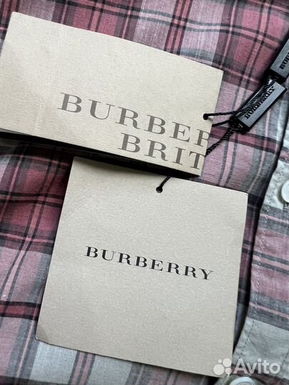 Рубашка Burberry лён