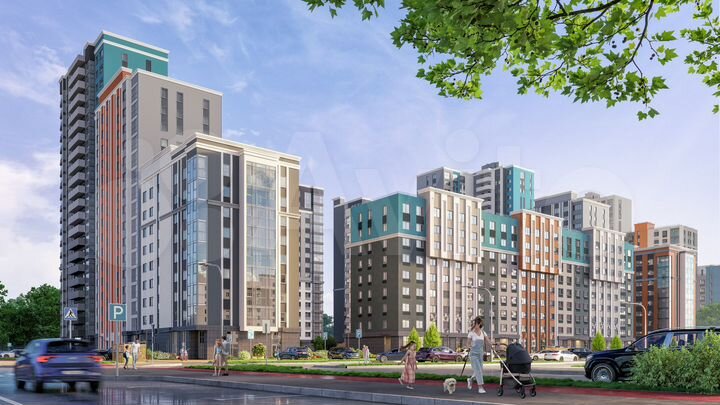 3-к. квартира, 52,4 м², 12/22 эт.