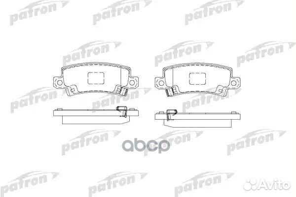 Колодки тормозные PBP1574 patron