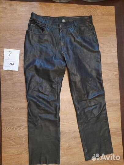 Брюки кожаные