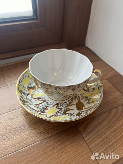 Сервиз Золотые ромашки лфз СССР