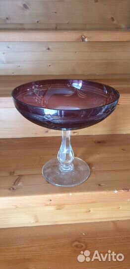 Ваза на ножке для фруктов СССР
