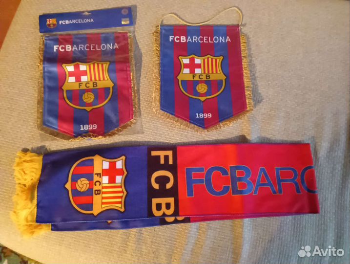 Вымпел, шарф, флаг фк Барселона