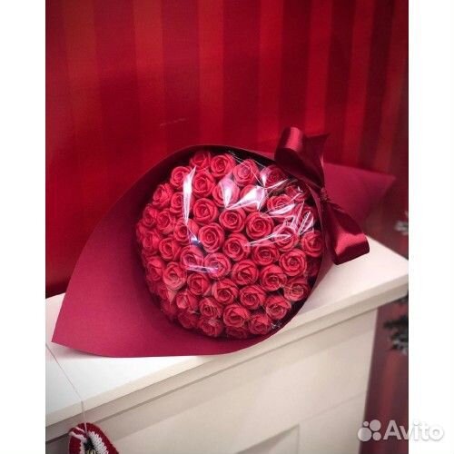 Букет 51 красная шоколадная роза арт. 3209 в Хабар