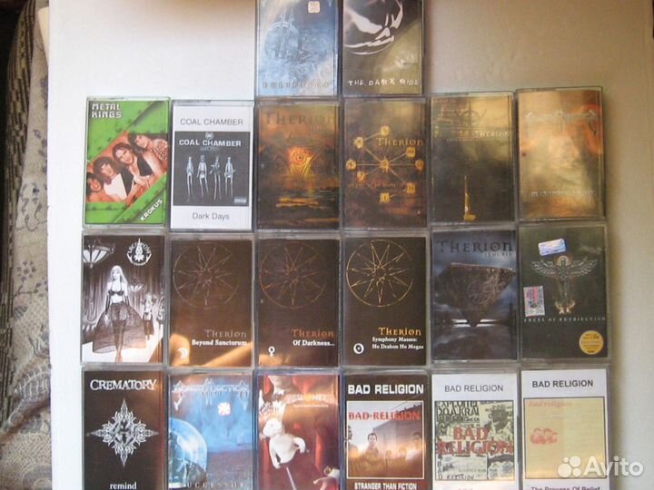 Аудио-кассета - terion, crematory, и др