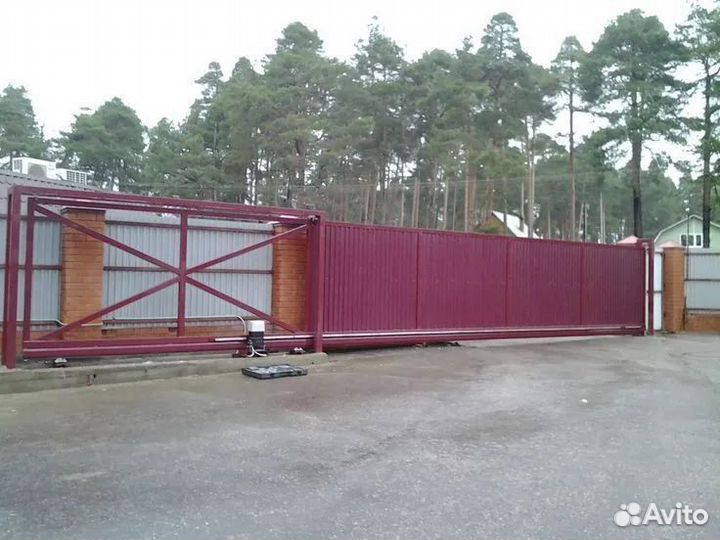 Откатные ворота под ключ