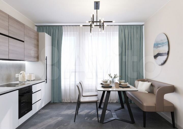 3-к. квартира, 70,8 м², 13/21 эт.