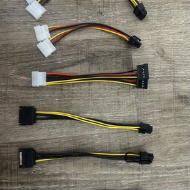 Переходник molex SATA 6pin 8pin cpu