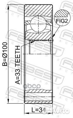 Шрус audi A3 I/skoda/VW golf III-IV/passat III