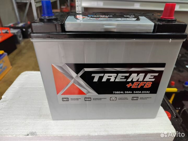 Аккумулятор Xtreme EFB 59 Ач 540 А обр