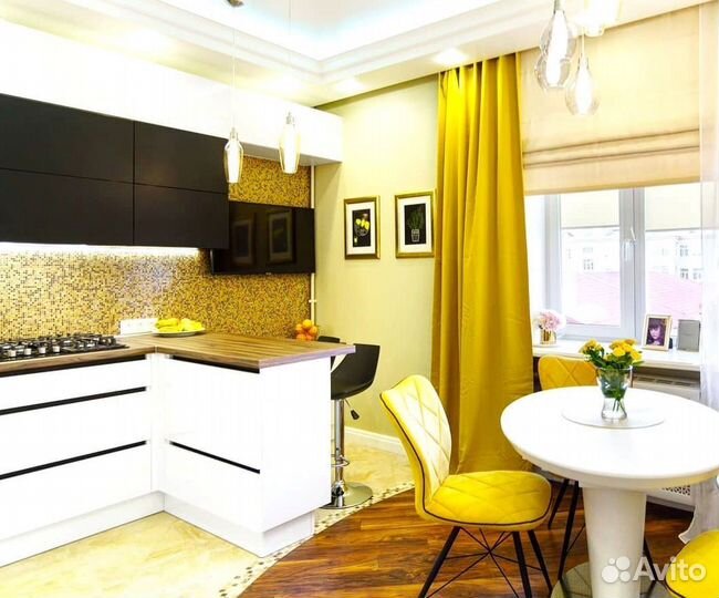 Угловая кухня с мдф фасадами в