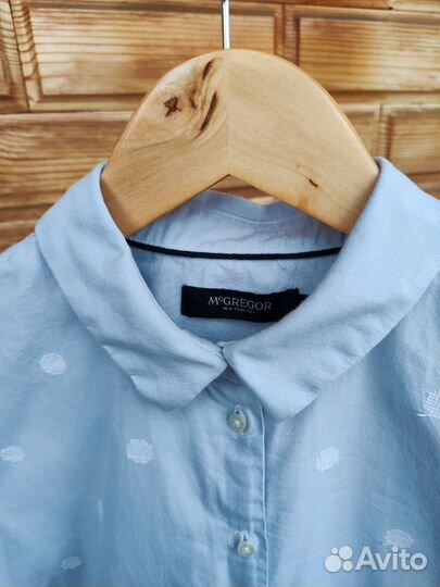 Рубашка женская голубая