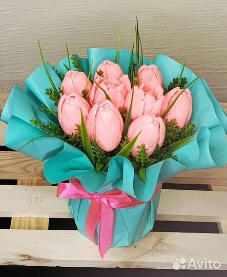 Букет цветов из мыла ручной работы