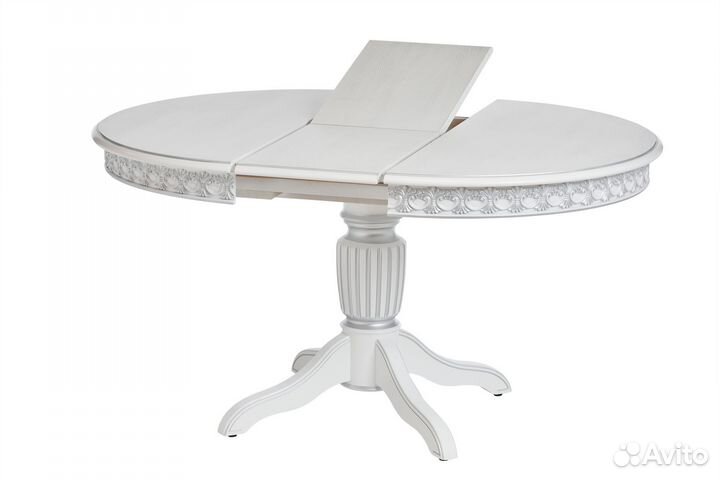 Стол круглый орион-6 110+35*110 т.1 пат.серебро