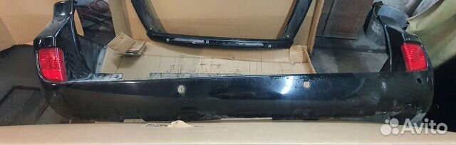 Бампер задний с туманками