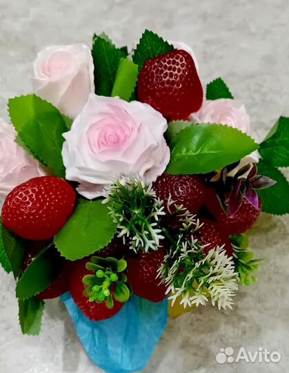 Букет цветов из мыла