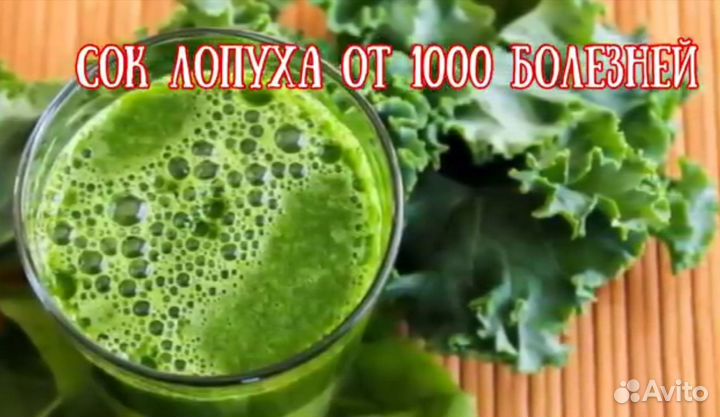 Сок свежего лопуха