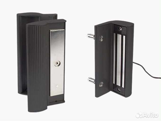 Магнитный замок на калитку прикручиваемый с ручкам