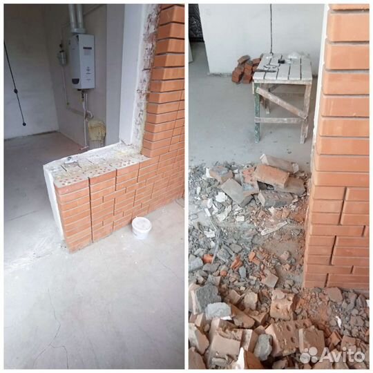 Демонтажные работы и вывоз мусора