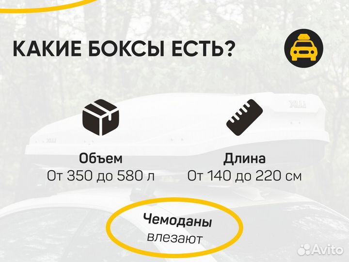 Прокат автобоксов на крышу С установкой