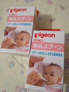 Бутылочка с ложечкой. Pigeon