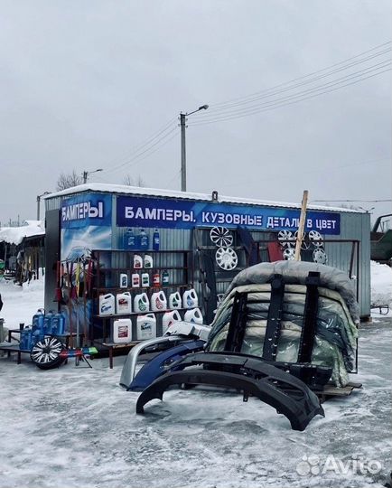 Бампер задний Лада Ларгус в цвет Ледниковый