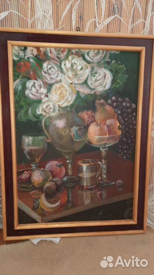 Картина натюрморт подлинник в рамке