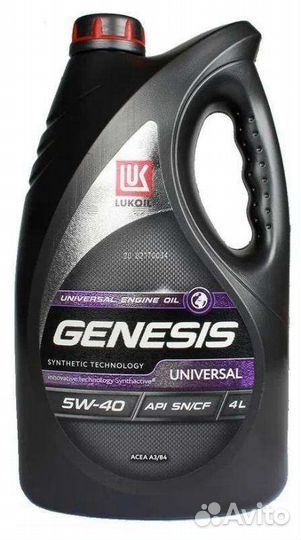 Лукойл genesis universal 5W-40, 4 л