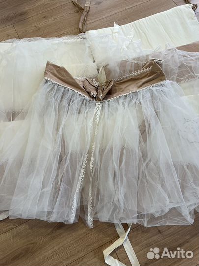 Бортики и балдахин в детскую кроватку