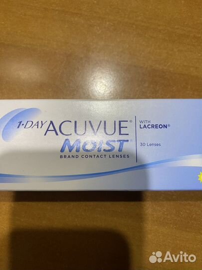 Контактные линзы acuvue 1 day moist -2,75