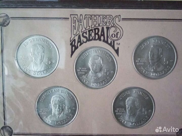 Монеты Княжества Хатт Ривер. Отцы бейсбола
