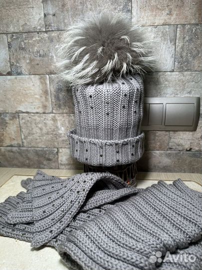 Шапка catya шарф комплект