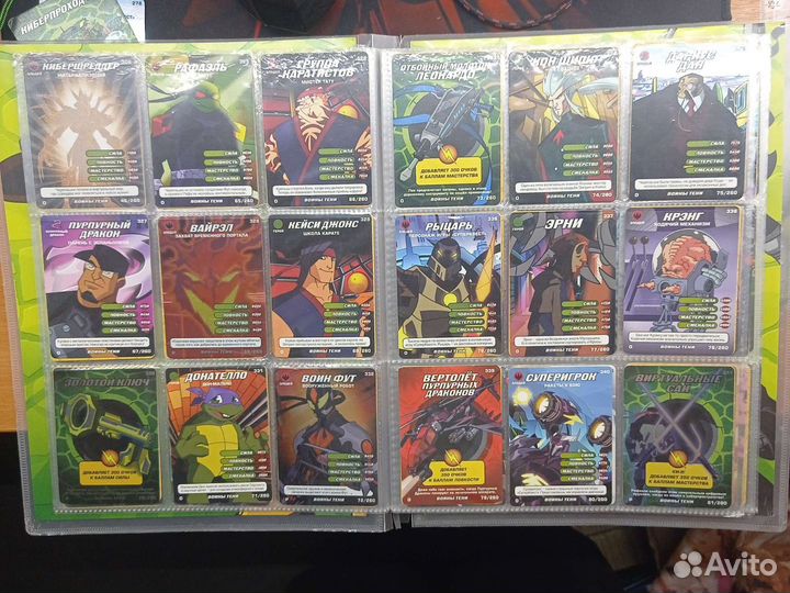 Альбом с карточками черепашки ниндзя войны тени