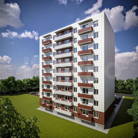 2-к. квартира, 48,2 м², 9/9 эт.